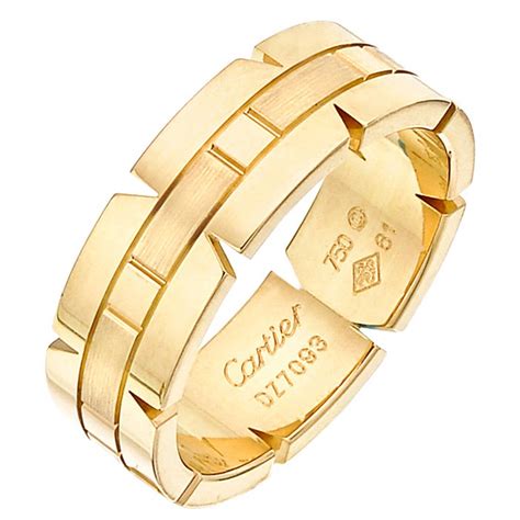 cartier mens gold ring|gold designer rings for men.